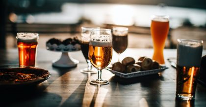 Fruity beer tasting