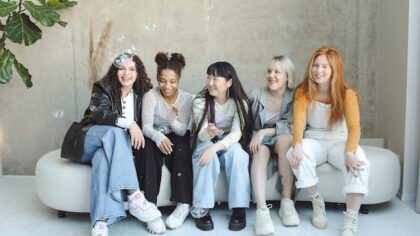 A 17-year-old girl is having birthday party with her friends